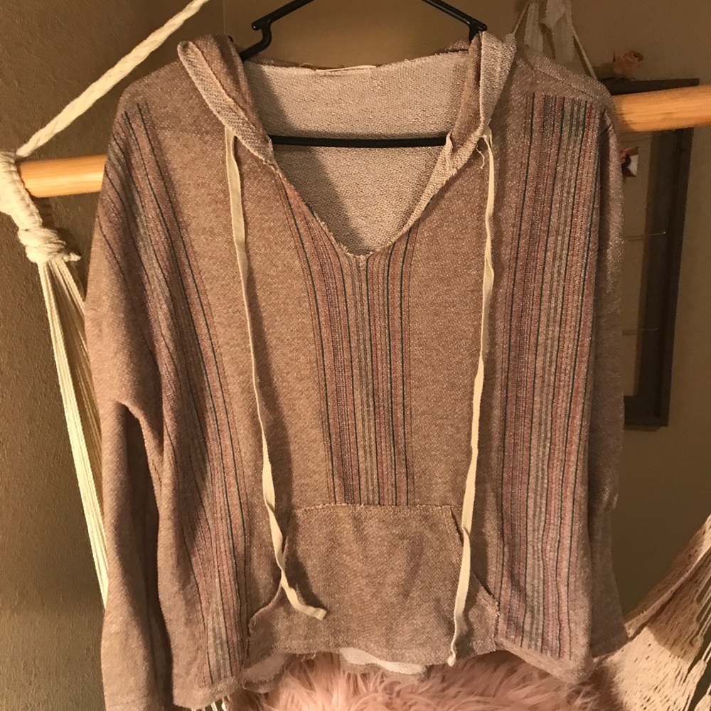 Women’s poncho style long sleeve